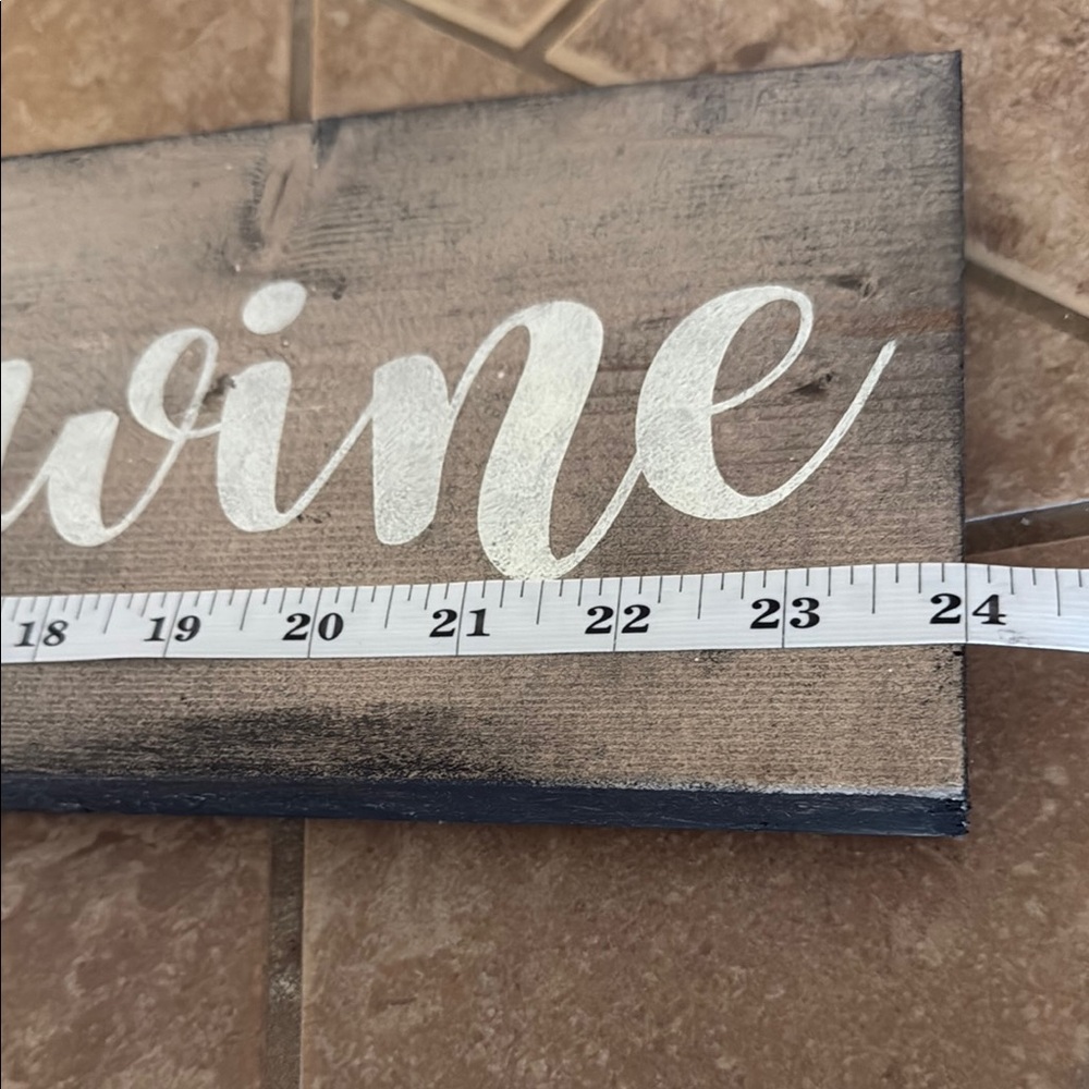 Rustic Wooden Kitchen Sign - Coffee, Tea, Wine - Picture 6 of 8